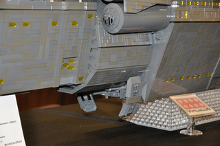 Illustration for article titled It Only Took $7,000 To Build This LEGO Halo Spaceship